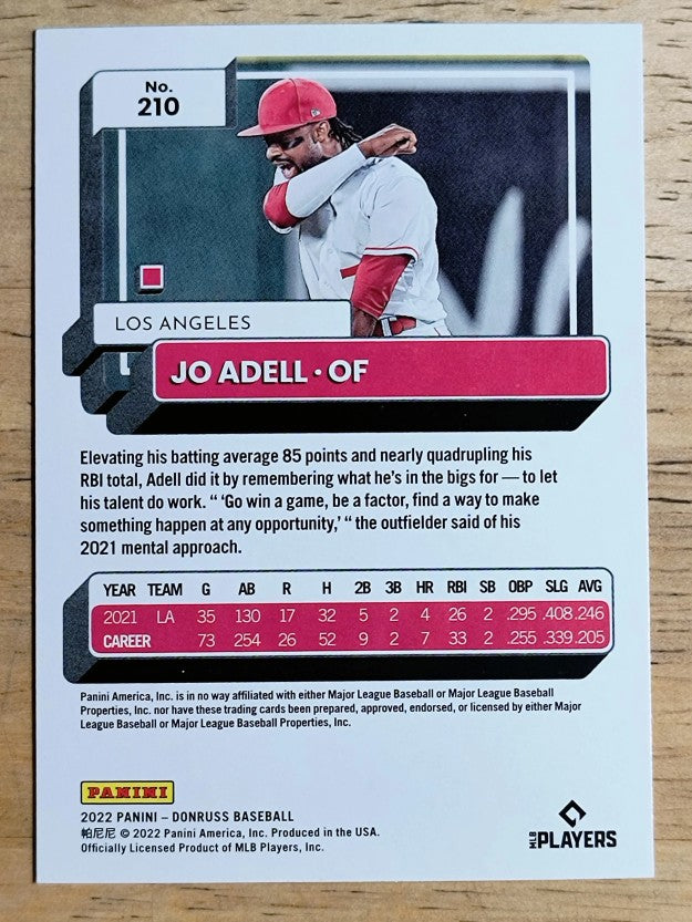 2022 Donruss #210 Jo Adell