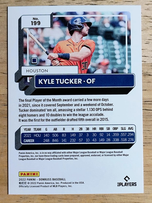 2022 Donruss #199 Kyle Tucker