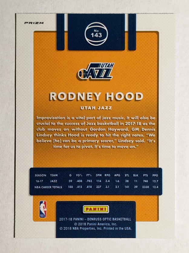 2017-18 Donruss Optic Blue Velocity #143 Rodney Hood