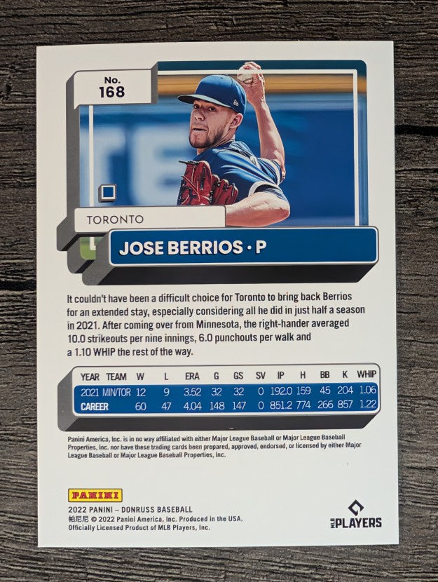 2022 Donruss #168 Jose Berrios