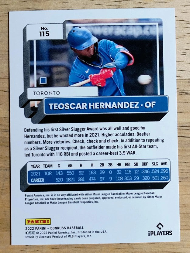 2022 Donruss #115 Teoscar Hernandez