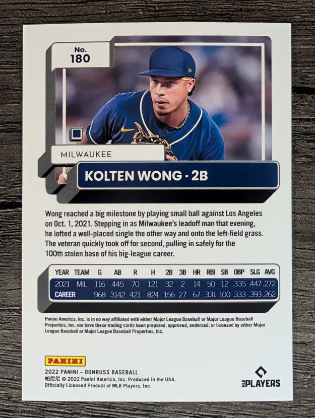 2022 Donruss #180 Kolten Wong