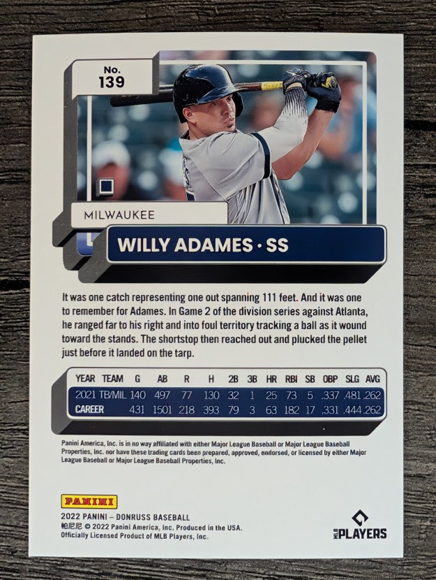 2022 Donruss #139 Willy Adames