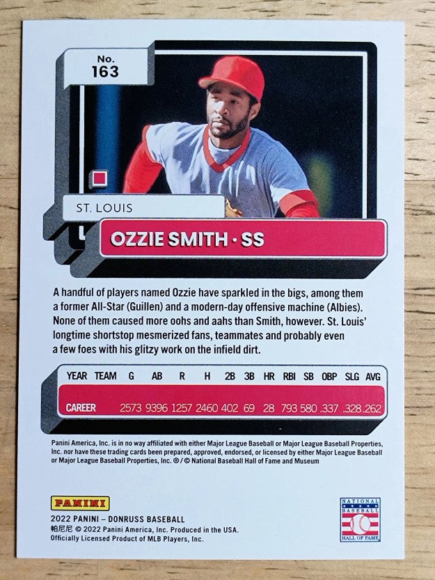 2022 Donruss #163 Ozzie Smith