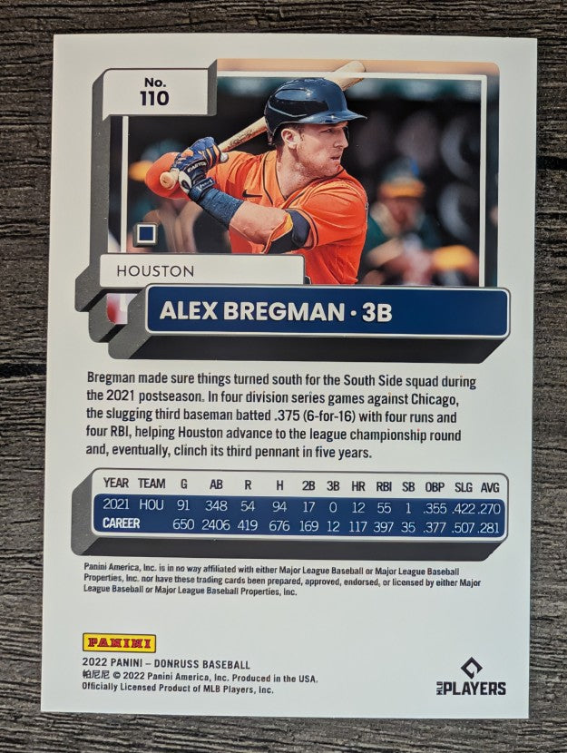 2022 Donruss #110 Alex Bregman
