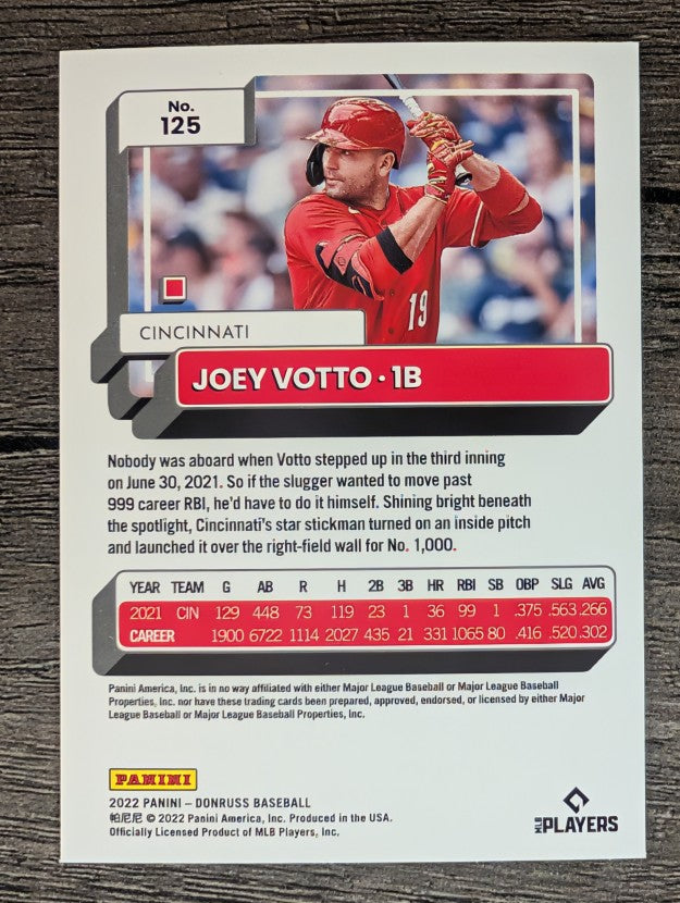2022 Donruss #125 Joey Votto