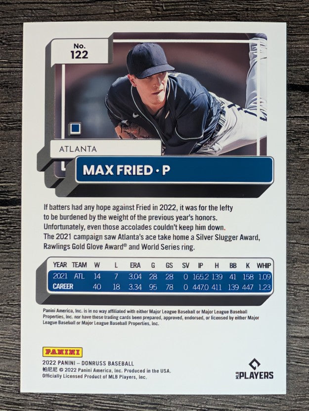 2022 Donruss #122 Max Fried