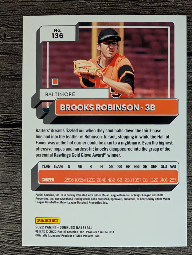 2022 Donruss #136 Brooks Robinson