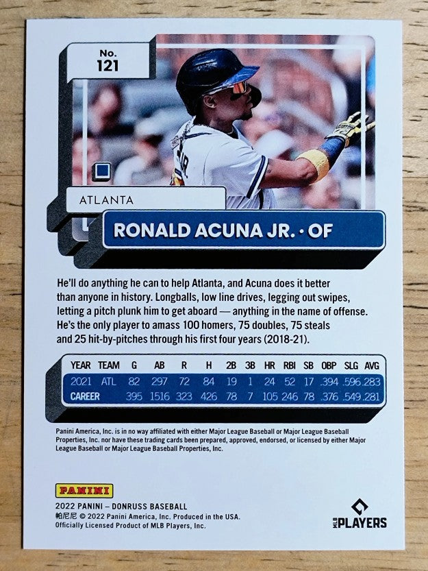 2022 Donruss #121 Ronald Acuna Jr.