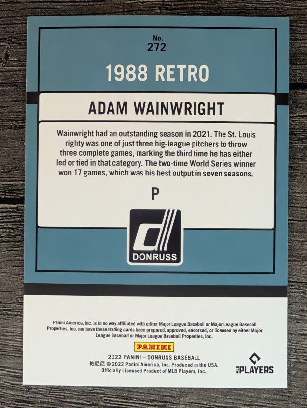 2022 Donruss #272 Adam Wainwright RETRO