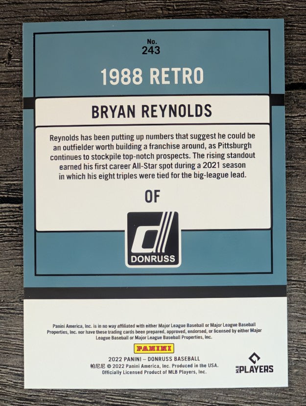 2022 Donruss #243 Bryan Reynolds RETRO