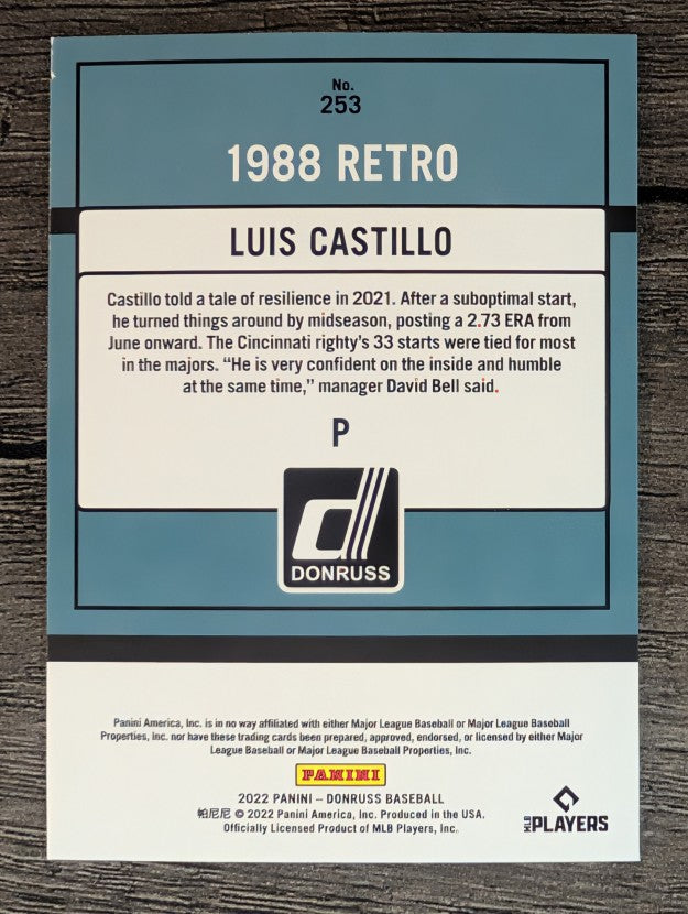 2022 Donruss #253 Luis Castillo RETRO