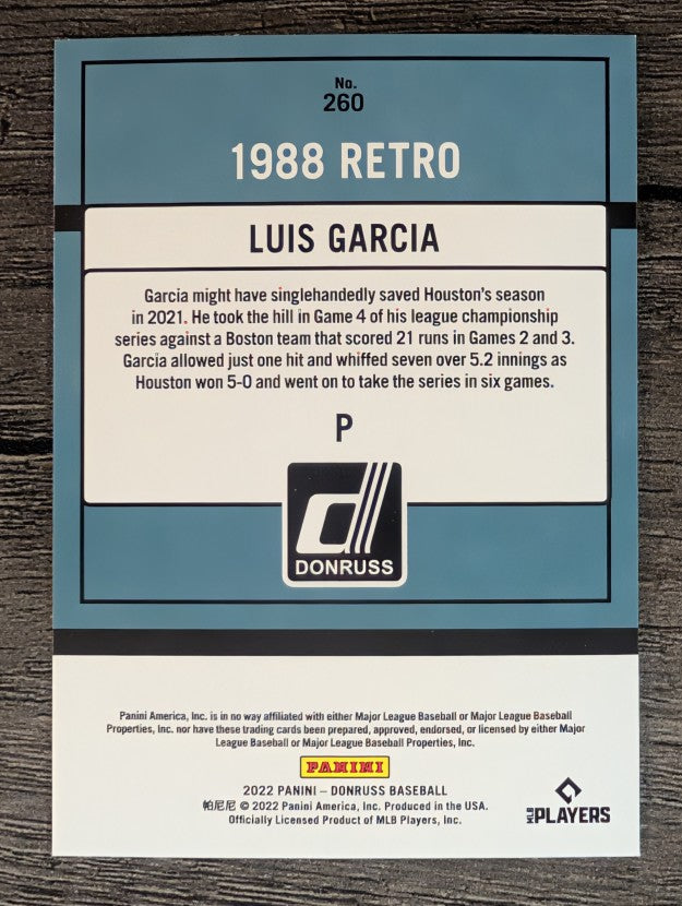 2022 Donruss #260 Luis Garcia RETRO