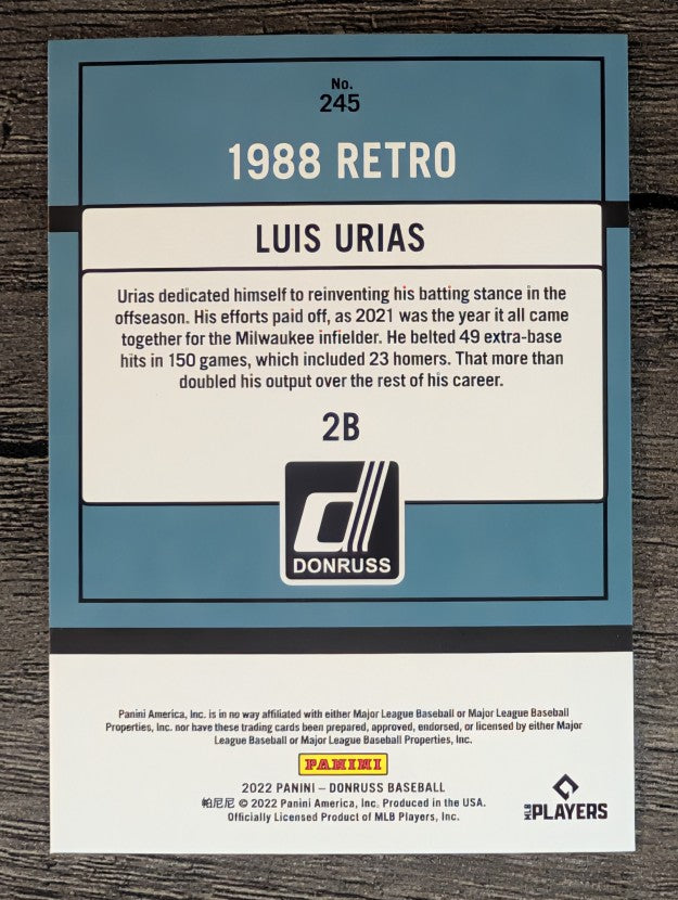 2022 Donruss #245 Luis Urias RETRO