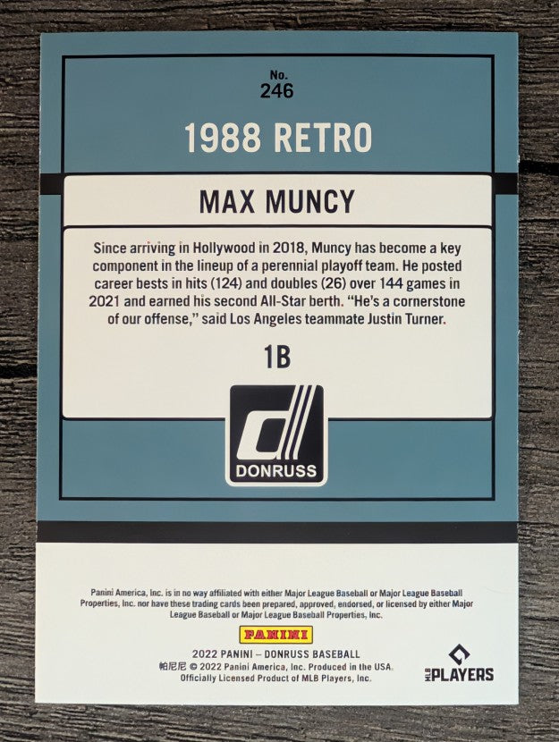 2022 Donruss #246 Max Muncy RETRO