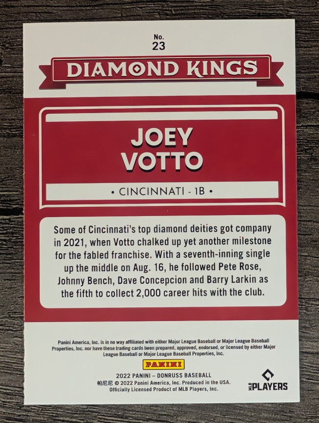 2022 Donruss #23 Joey Votto DK