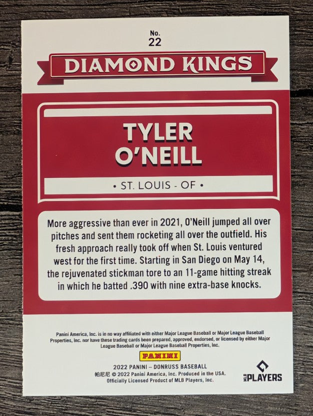2022 Donruss #22 Tyler O'Neill DK