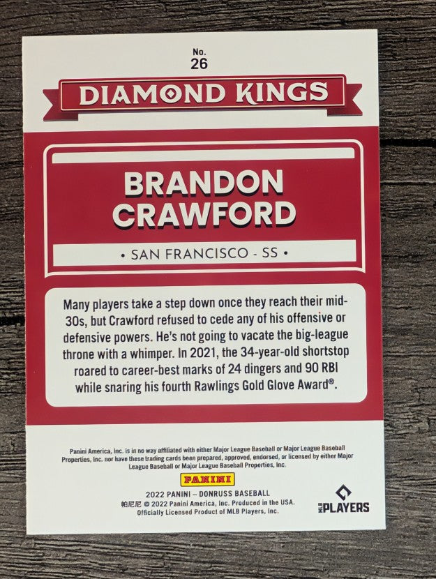 2022 Donruss #26 Brandon Crawford DK