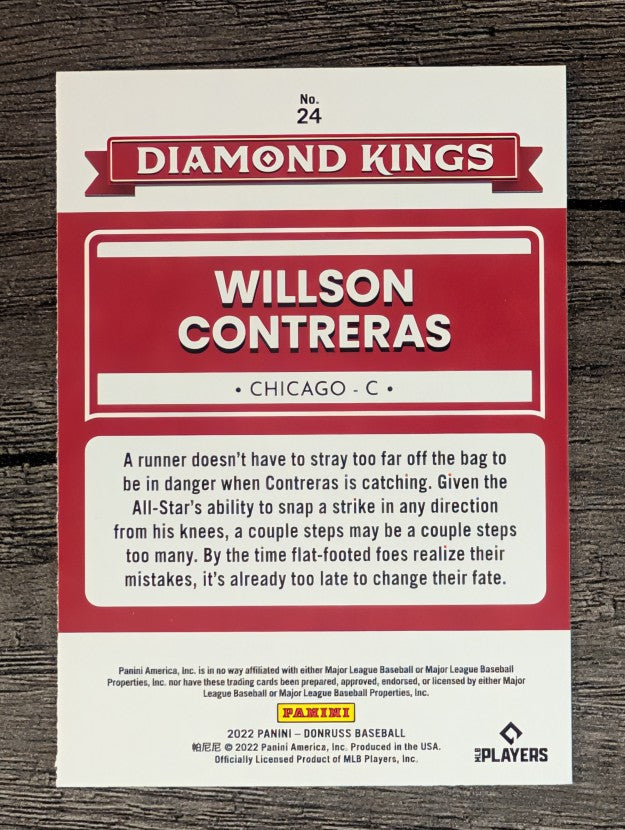 2022 Donruss #24 Willson Contreras DK