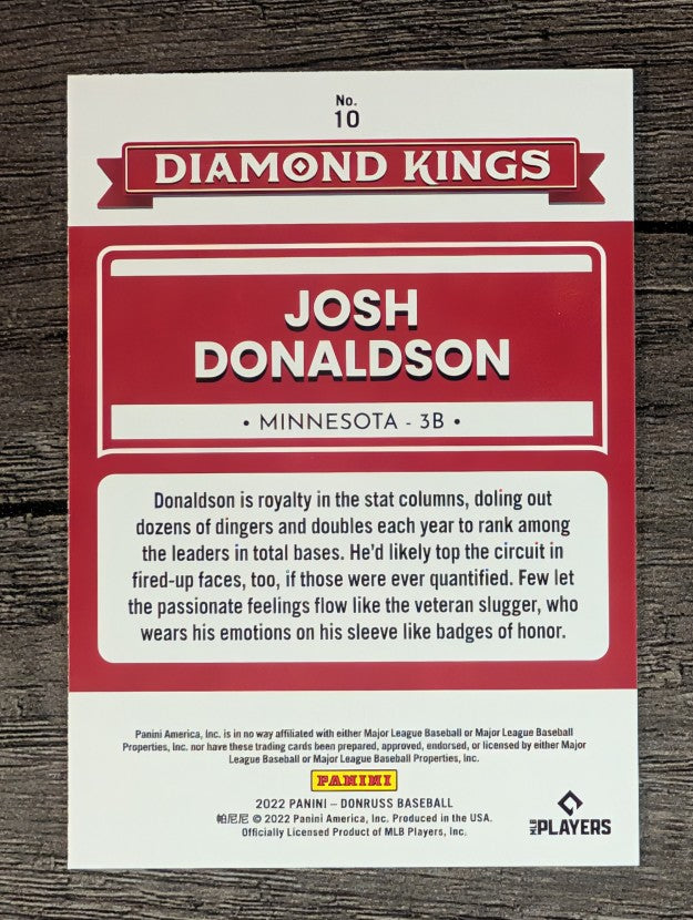 2022 Donruss #10 Josh Donaldson DK