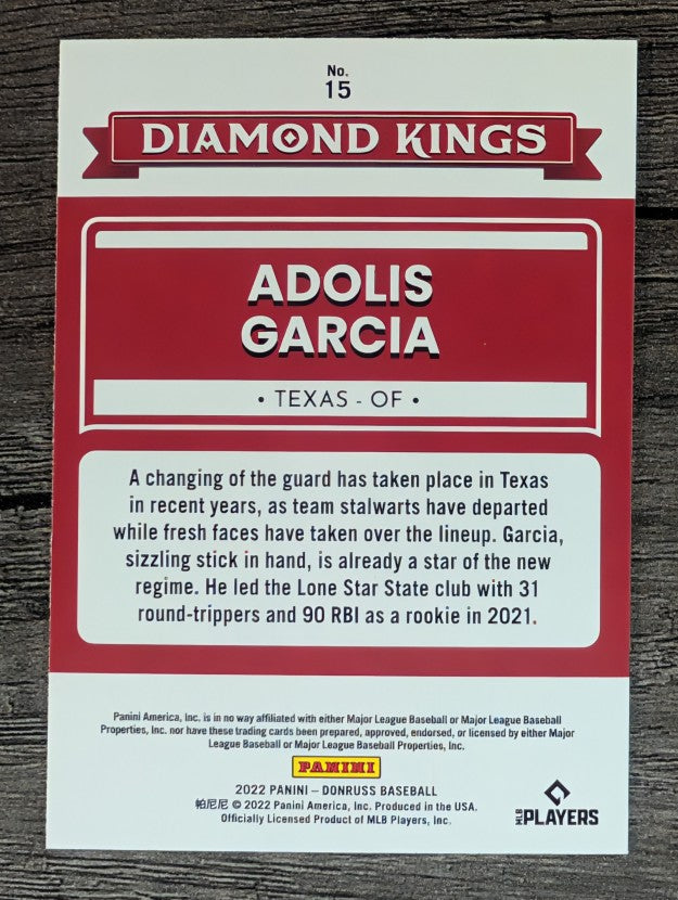 2022 Donruss #15 Adolis Garcia DK