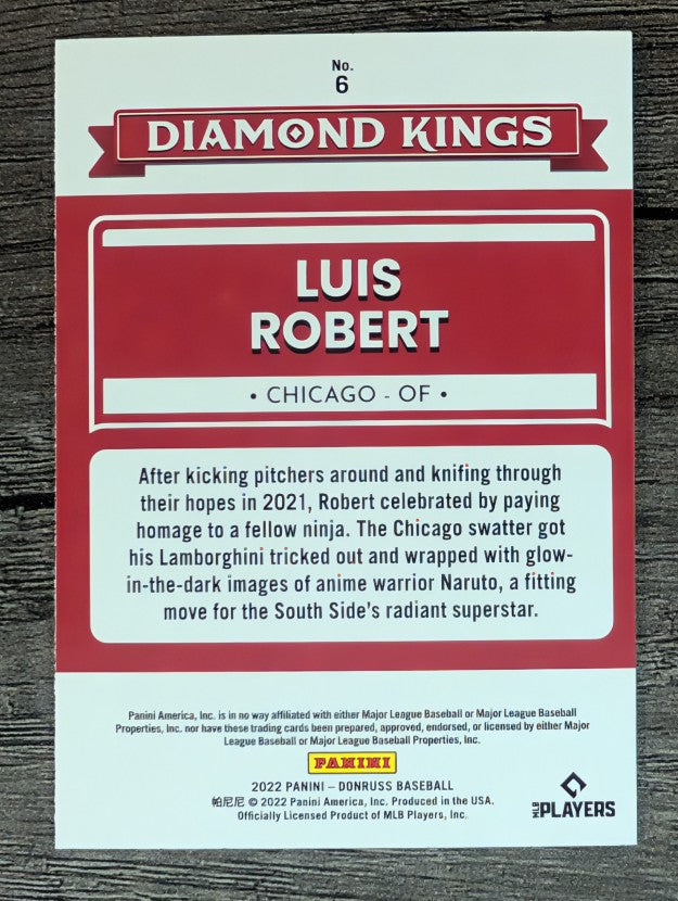 2022 Donruss #6 Luis Robert DK