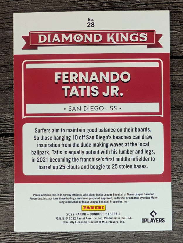 2022 Donruss #28 Fernando Tatis Jr. DK