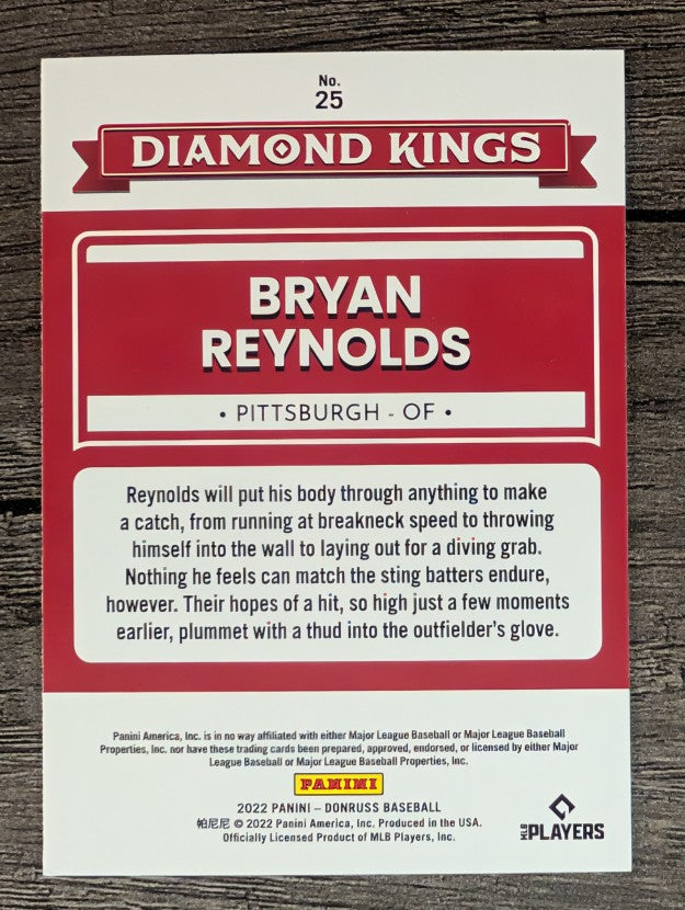 2022 Donruss #25 Bryan Reynolds DK