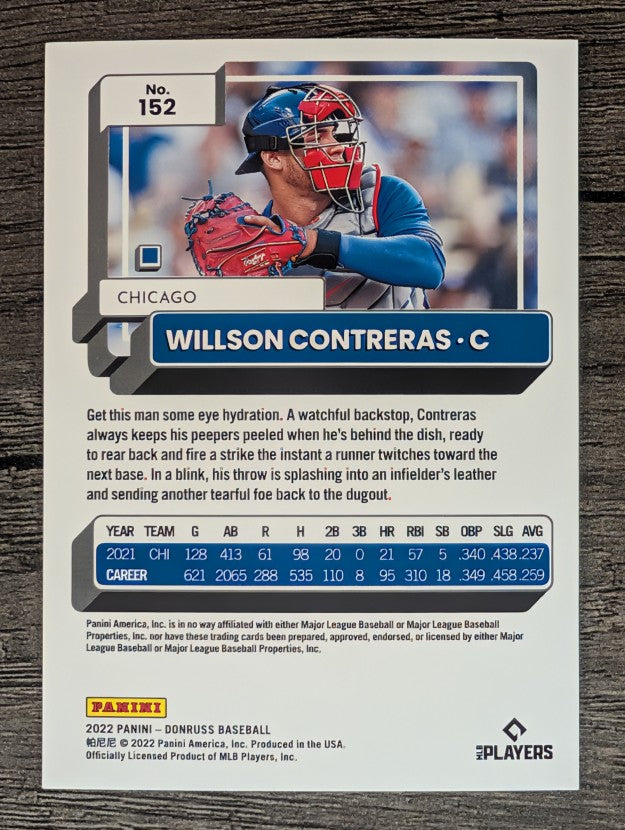 2022 Donruss #152 Willson Contreras
