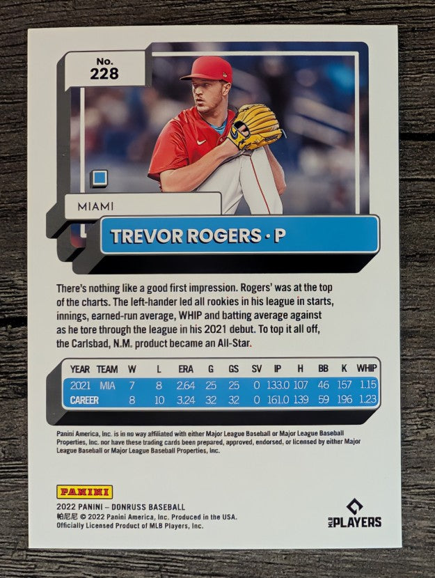 2022 Donruss #228 Trevor Rogers
