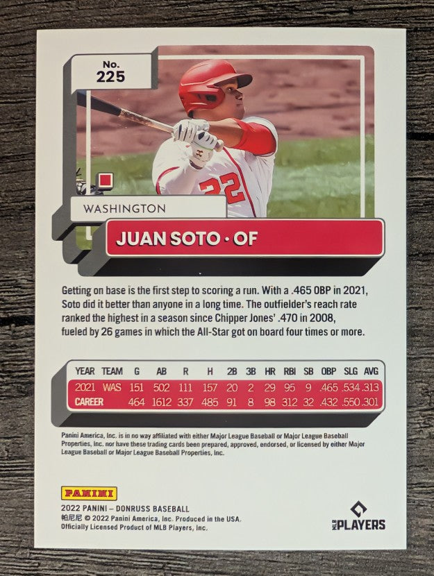 2022 Donruss #225 Juan Soto