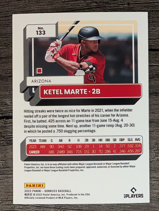 2022 Donruss #133 Ketel Marte