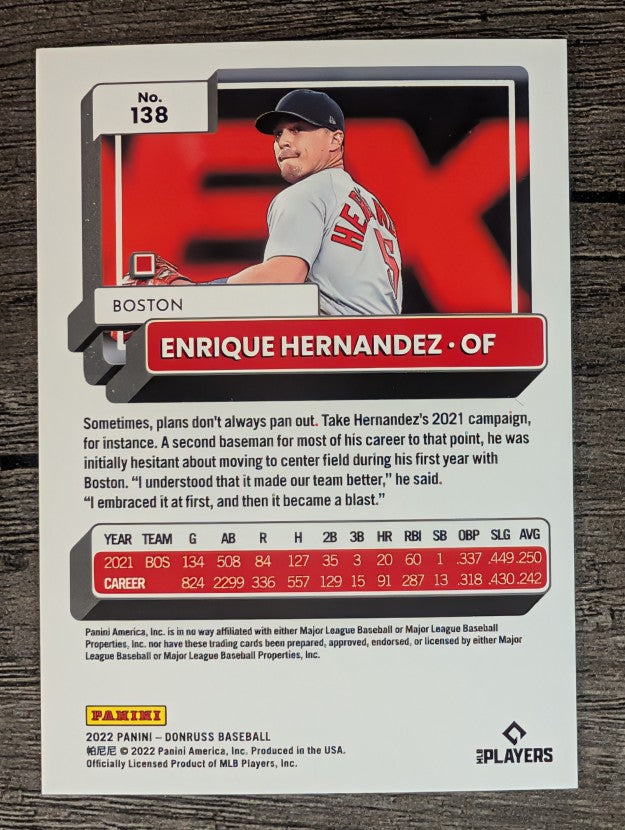 2022 Donruss #138 Enrique Hernandez