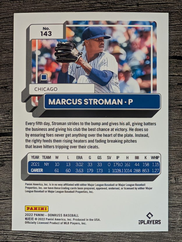 2022 Donruss #143 Marcus Stroman