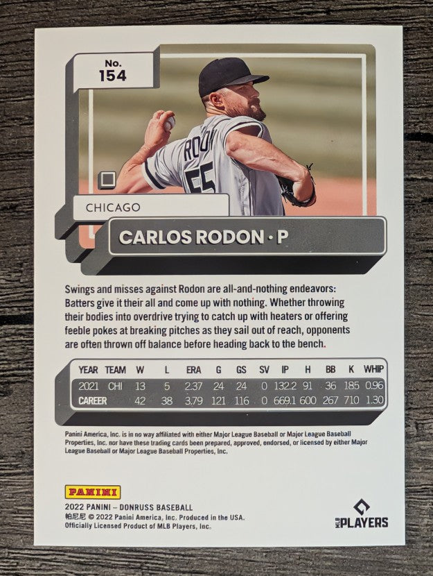 2022 Donruss #154 Carlos Rodon