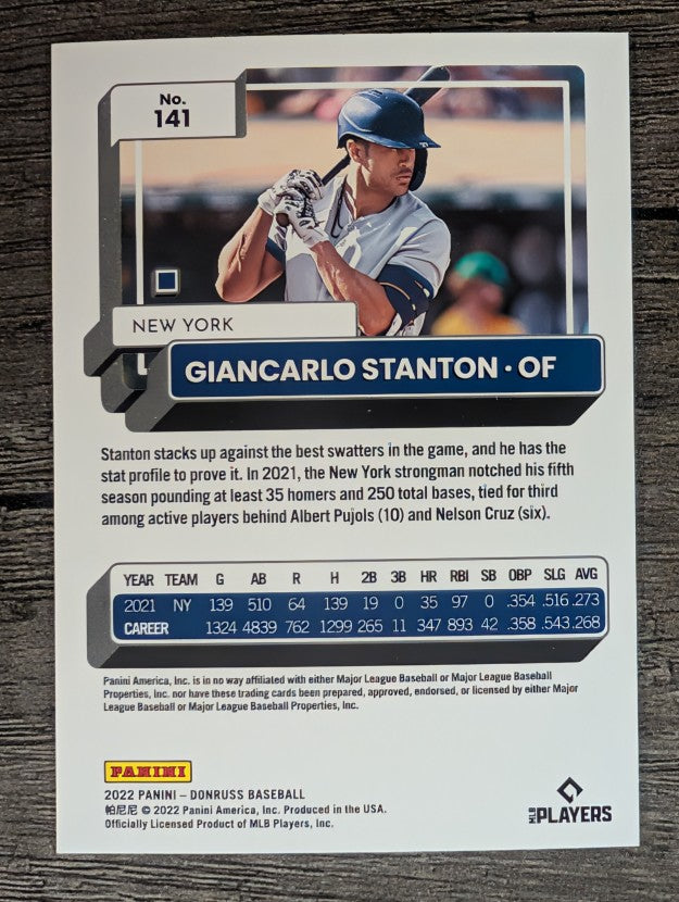 2022 Donruss #141 Giancarlo Stanton