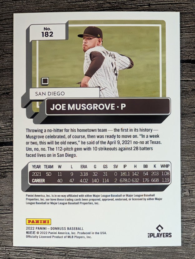 2022 Donruss #182 Joe Musgrove