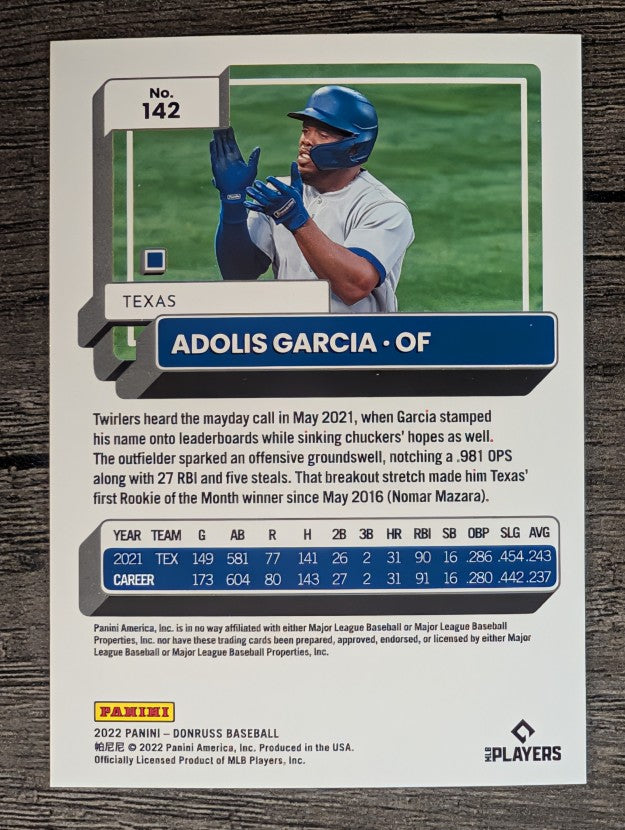 2022 Donruss #142 Adolis Garcia