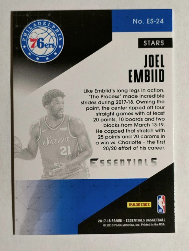 2017-18 Panini Essentials Essential Stars #24 Joel Embiid