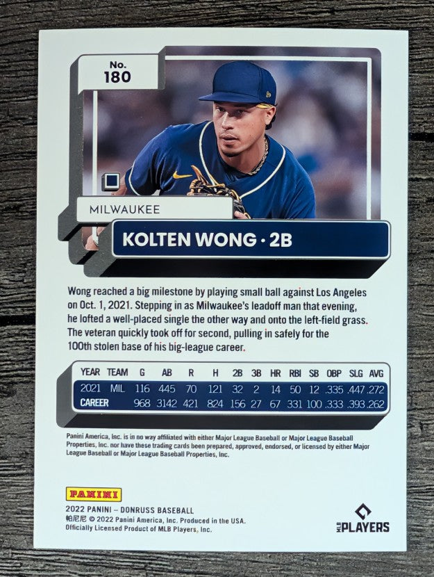 2022 Donruss #180 Kolten Wong