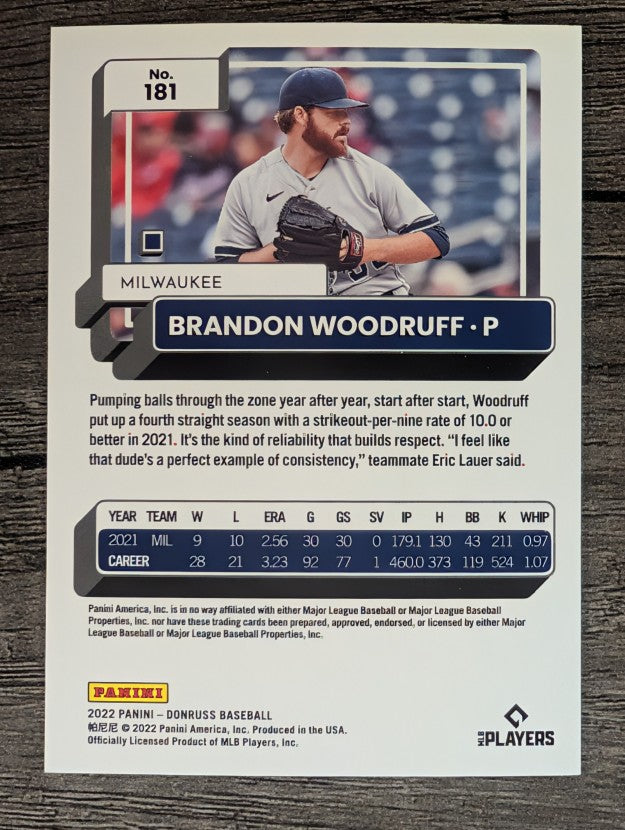 2022 Donruss #181 Brandon Woodruff