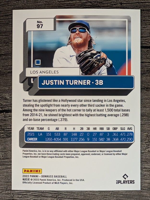 2022 Donruss #97 Justin Turner