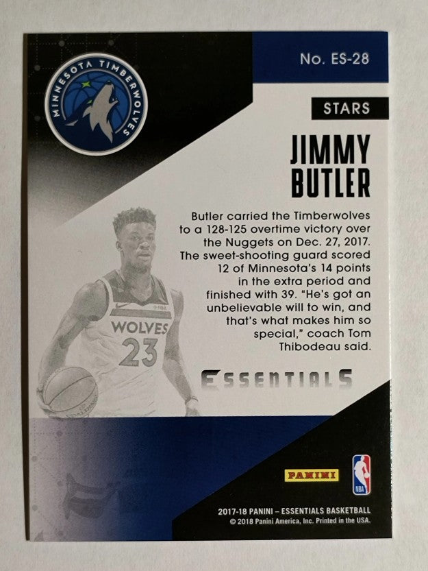 2017-18 Panini Essentials Essential Stars #28 Jimmy Butler