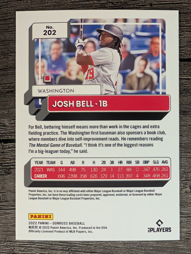 2022 Donruss #202 Josh Bell