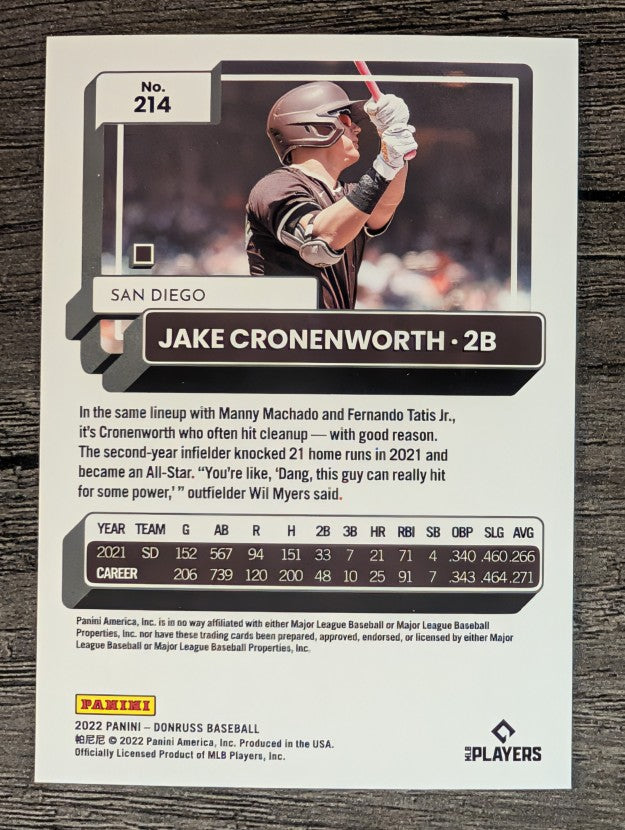 2022 Donruss #214 Jake Cronenworth