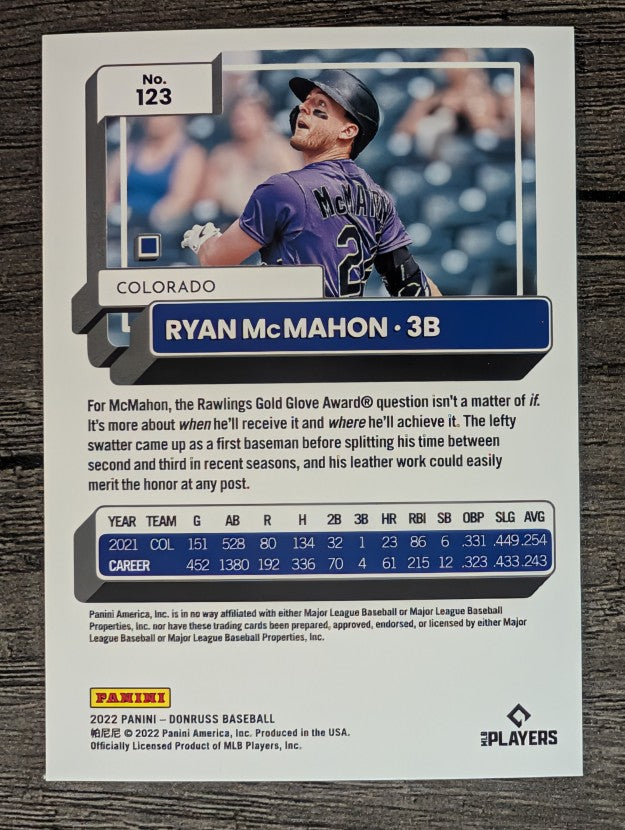 2022 Donruss #123 Ryan McMahon