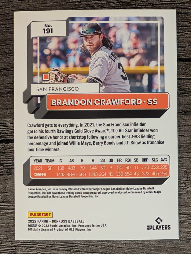 2022 Donruss #191 Brandon Crawford