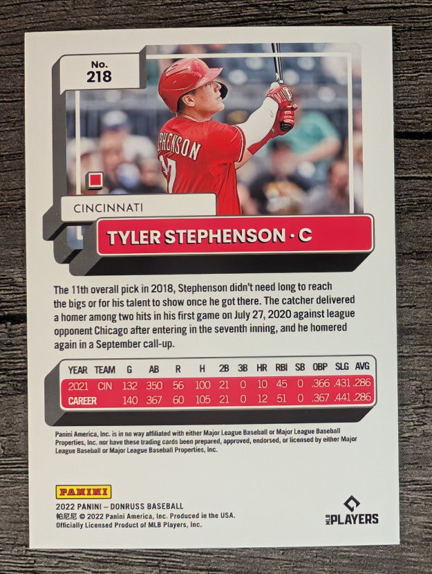 2022 Donruss #218 Tyler Stephenson