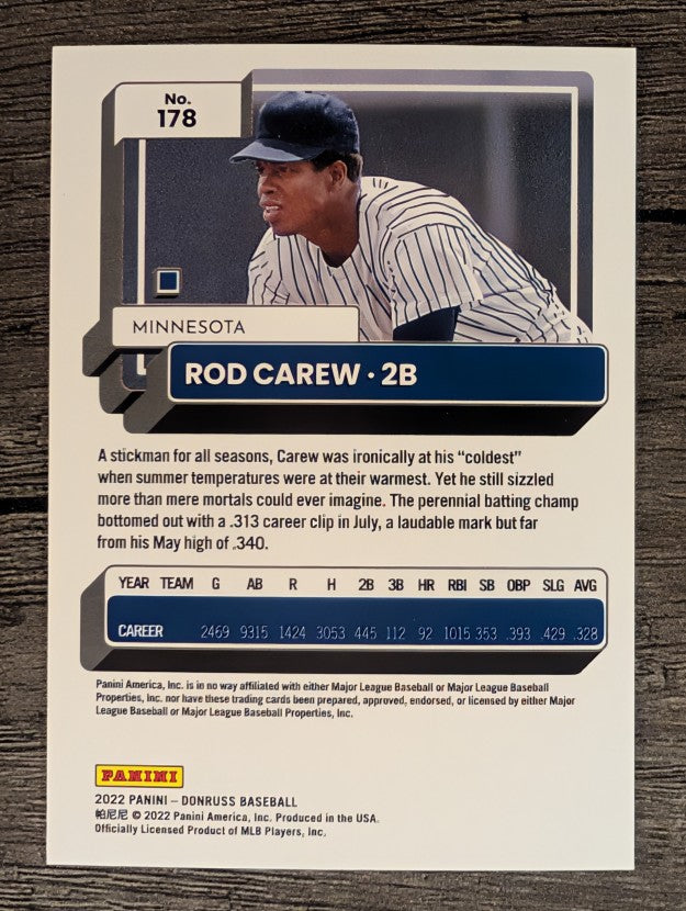 2022 Donruss #178 Rod Carew