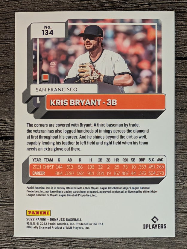 2022 Donruss #134 Kris Bryant